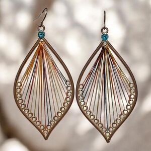 Bohemian Multicolor String Earrings